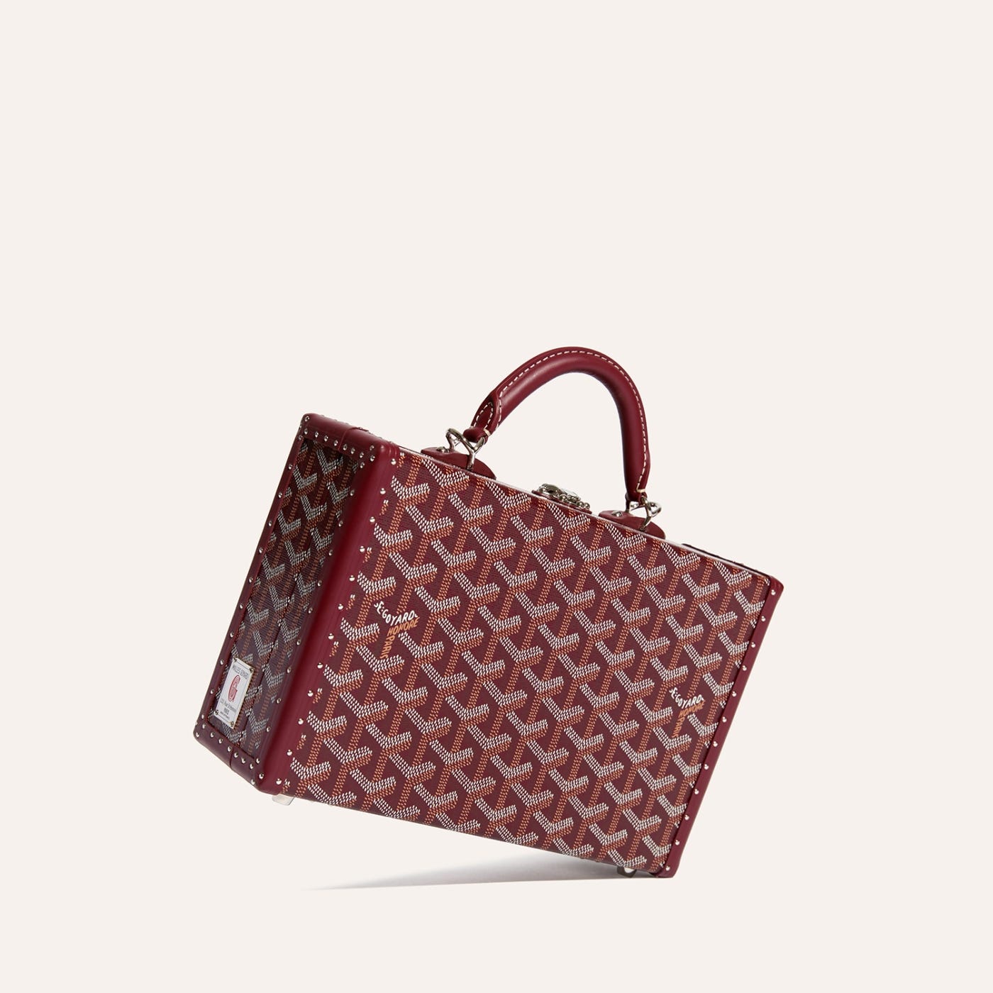 Goyard Grand Hôtel Trunk Bag Burgundy - Image 3